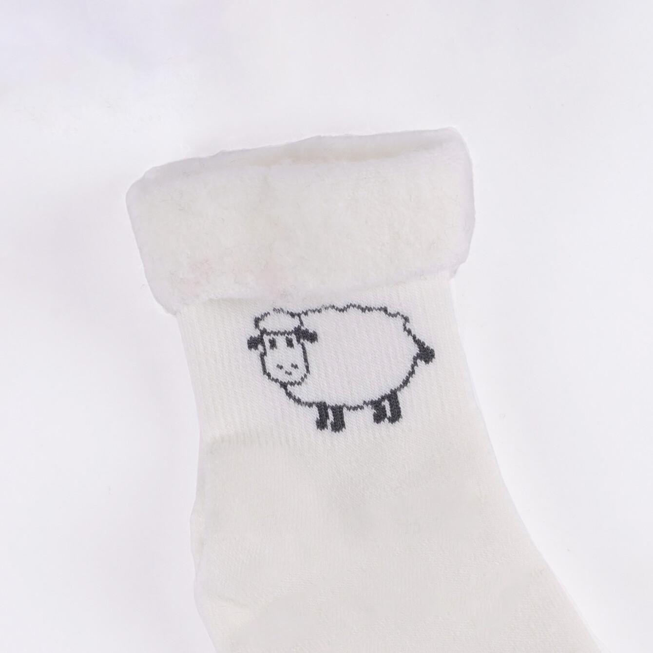 Boutique More Çorap - Beyaz Kuzulu - 2