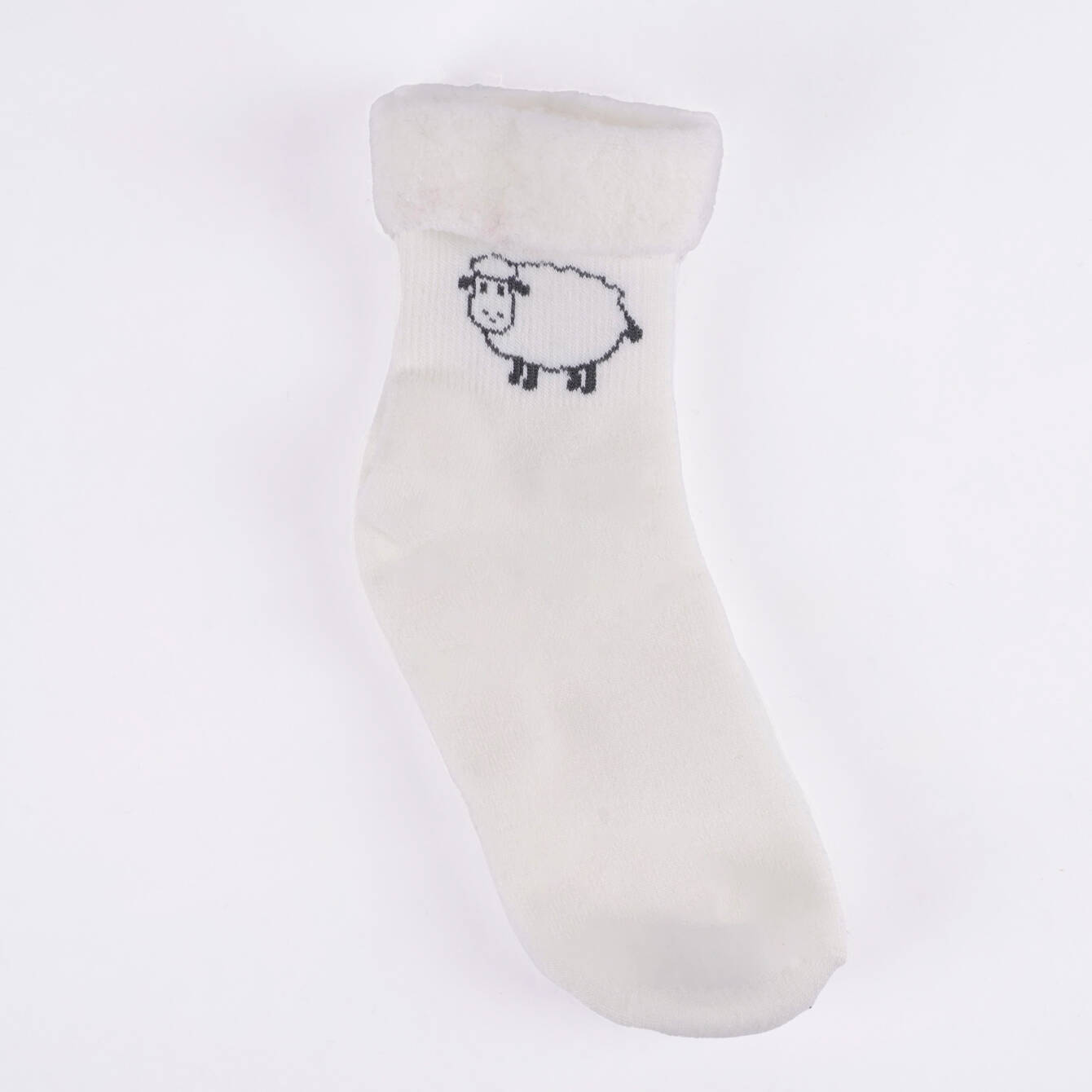 Boutique More Çorap - Beyaz Kuzulu - 1