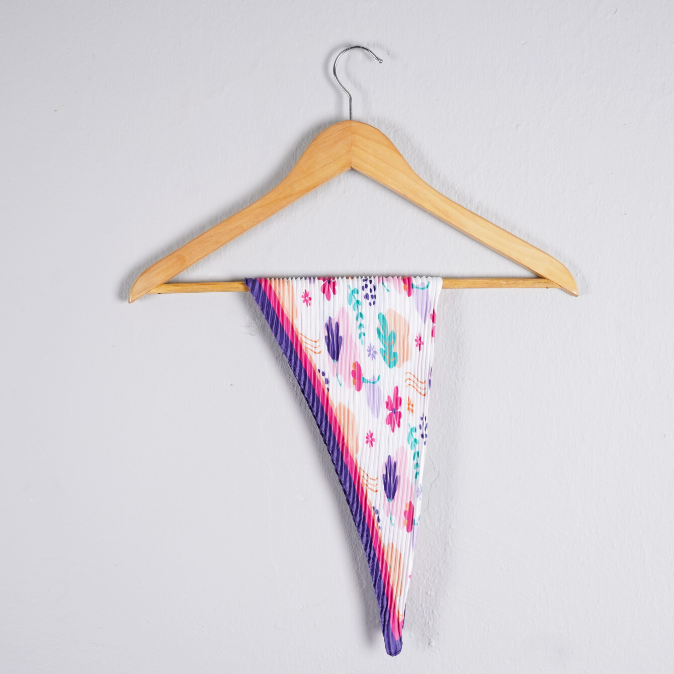 Çiçek Desenli Fular - 3