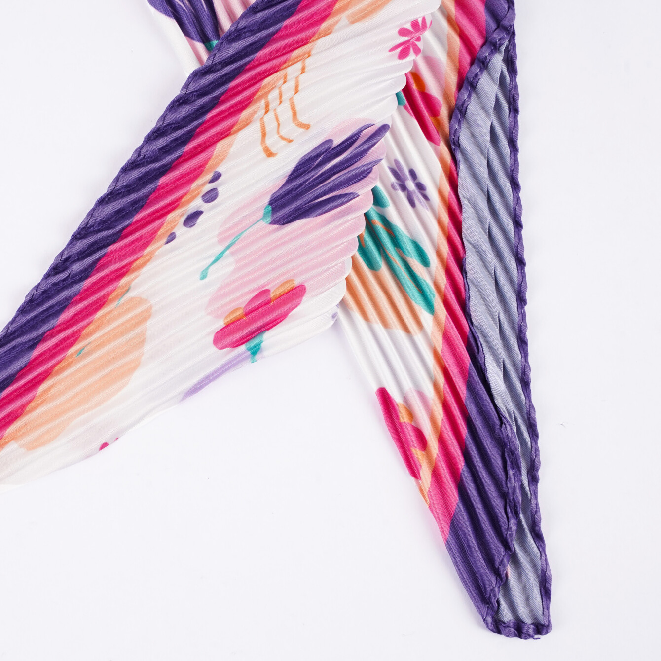 Çiçek Desenli Fular - 4