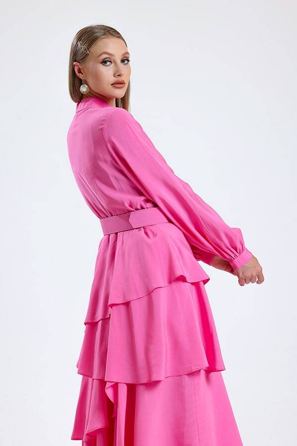 Kat Kat Elbise Pembe - 3