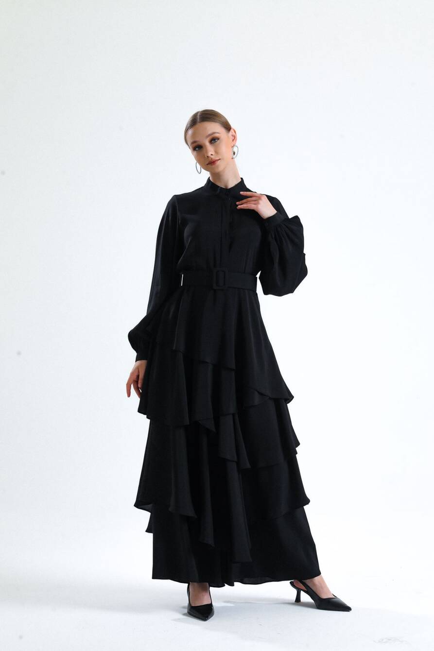 Kat Kat Elbise Siyah - 2