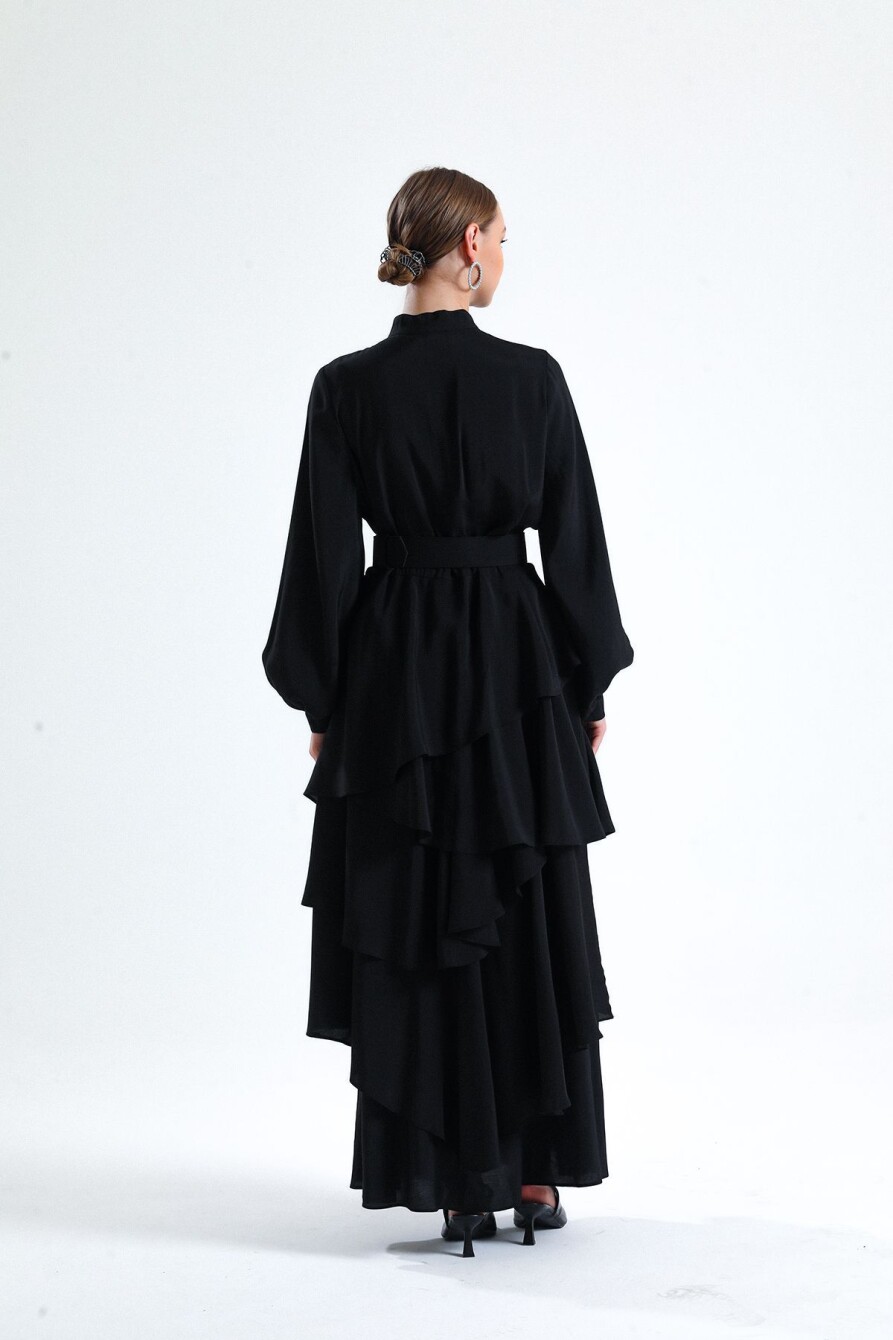 Kat Kat Elbise Siyah - 3