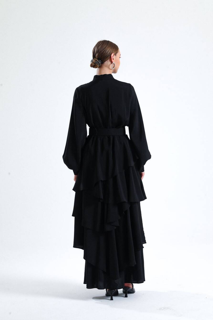 Kat Kat Elbise Siyah - 3