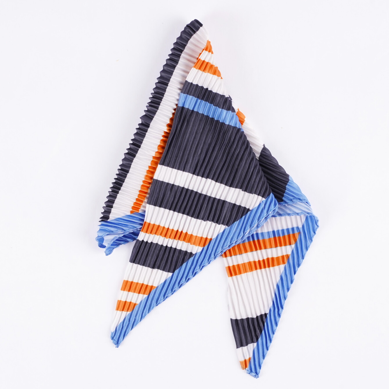 Modern Çizgili Piliseli Fular - 2