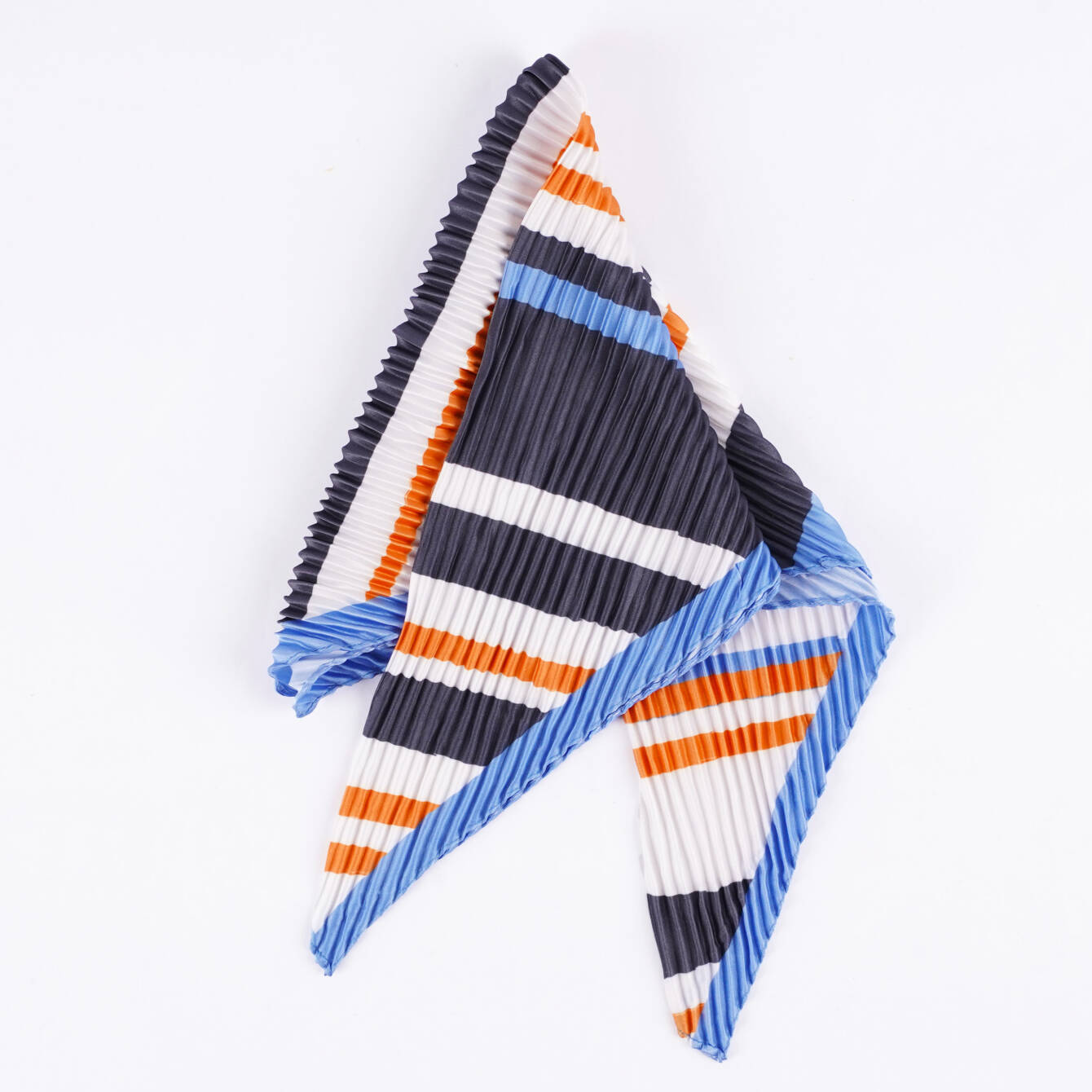 Modern Çizgili Piliseli Fular - 2