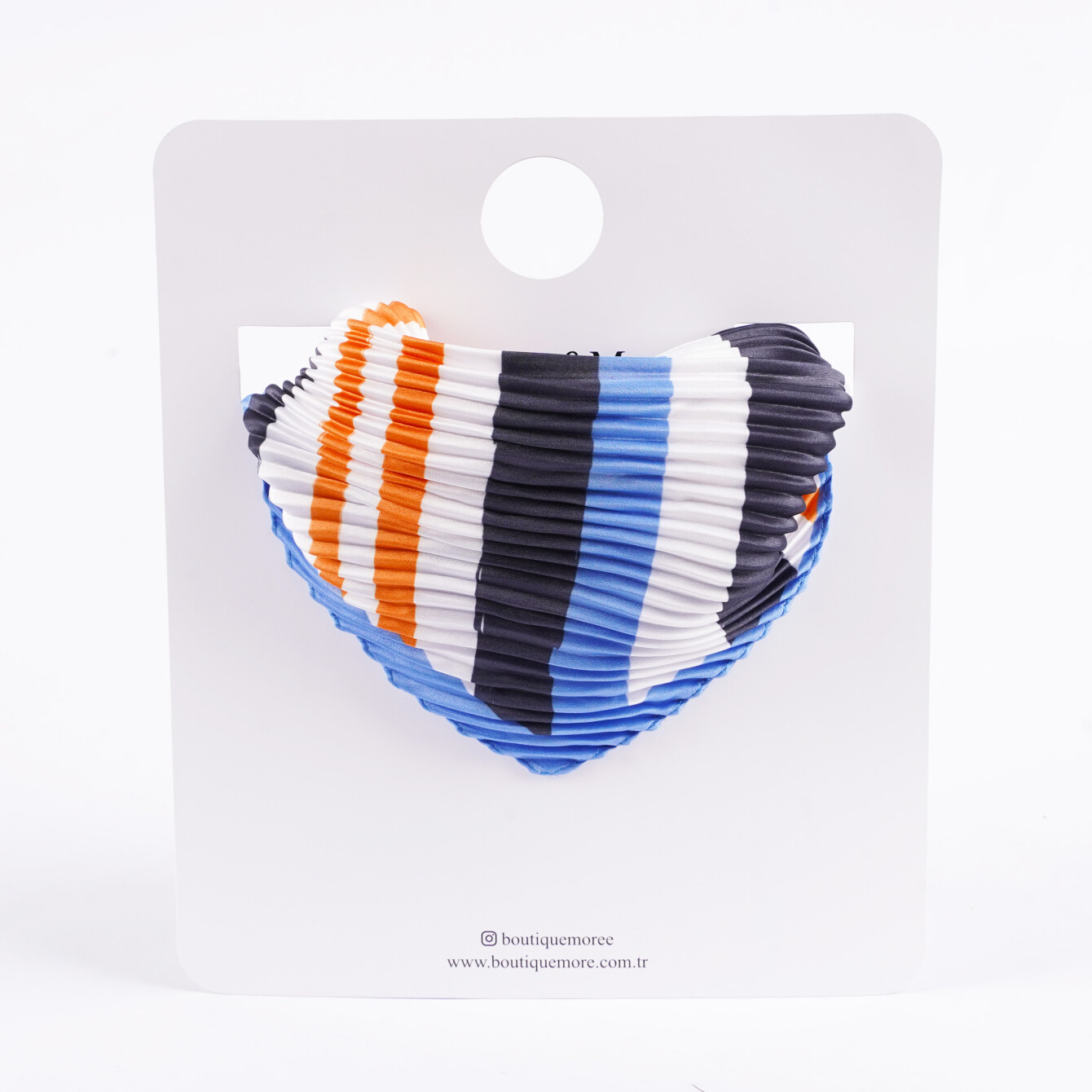 Modern Çizgili Piliseli Fular - 