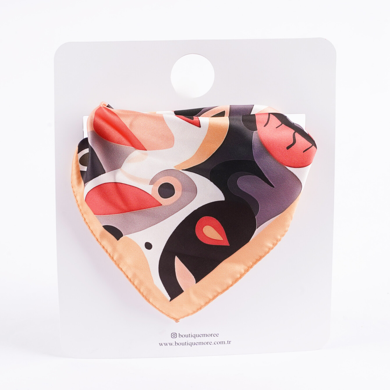 Modern ve Soyut Desenli Şık Fular - 