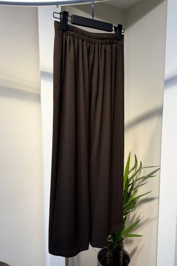 Nervürlü Pantolon Kahve - 2