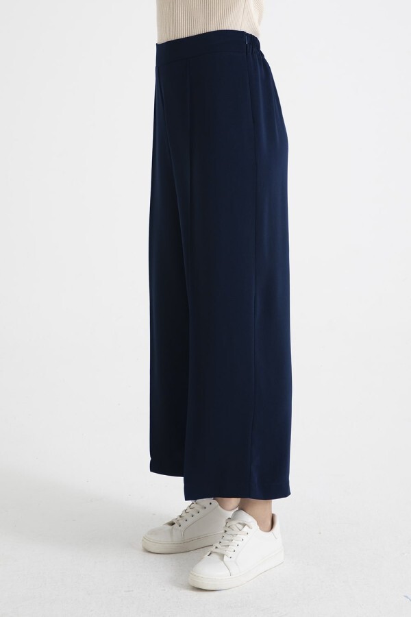 Nervürlü Pantolon Lacivert - 3