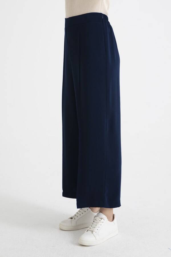 Nervürlü Pantolon Lacivert - 3