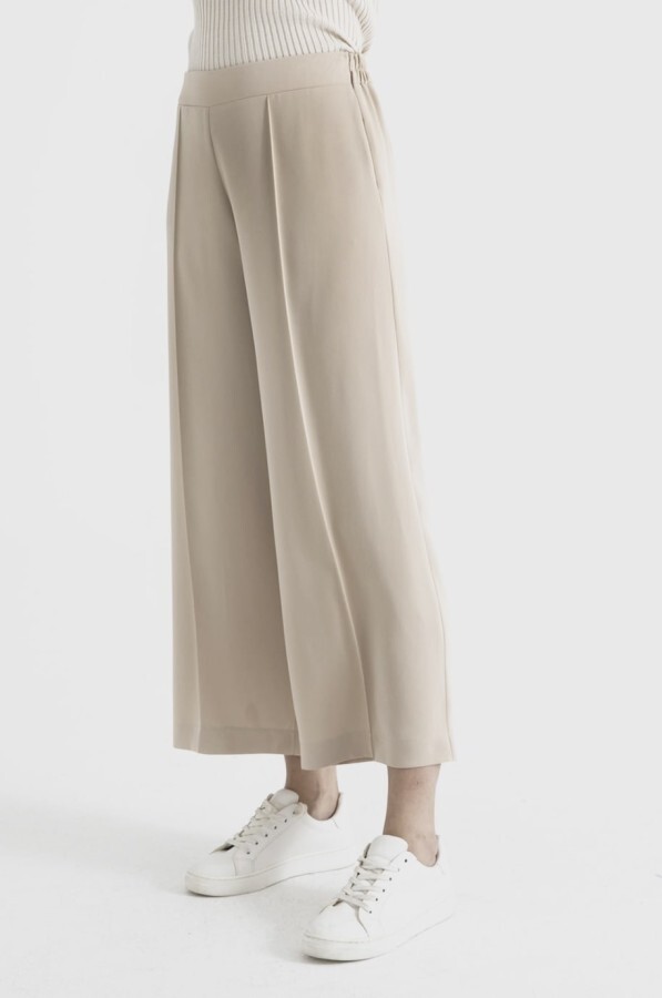 Nervürlü Pantolon Vizon - 2