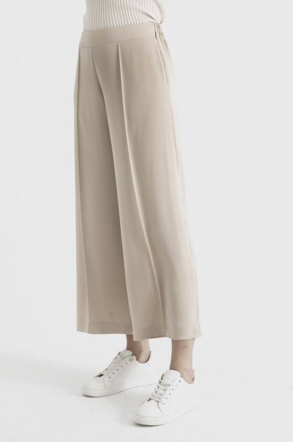 Nervürlü Pantolon Vizon - 2