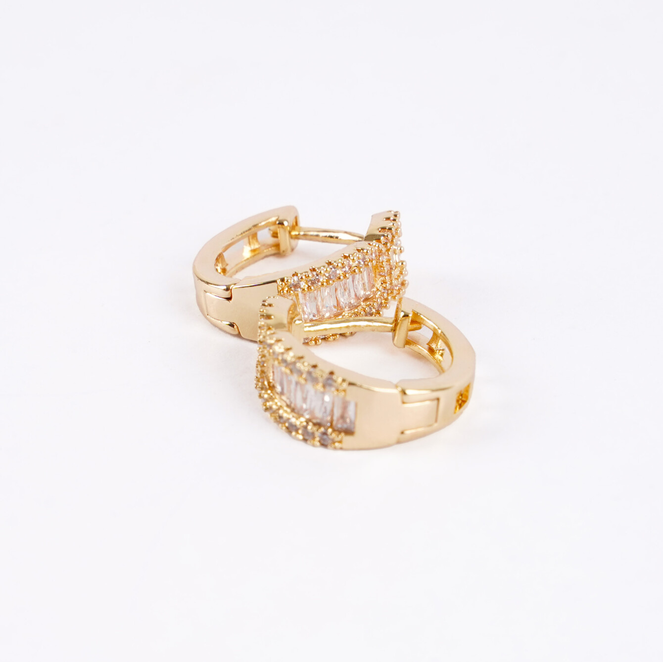 Şık Baget Taşlı Küpe - Günlük ve Özel Kullanım - 3