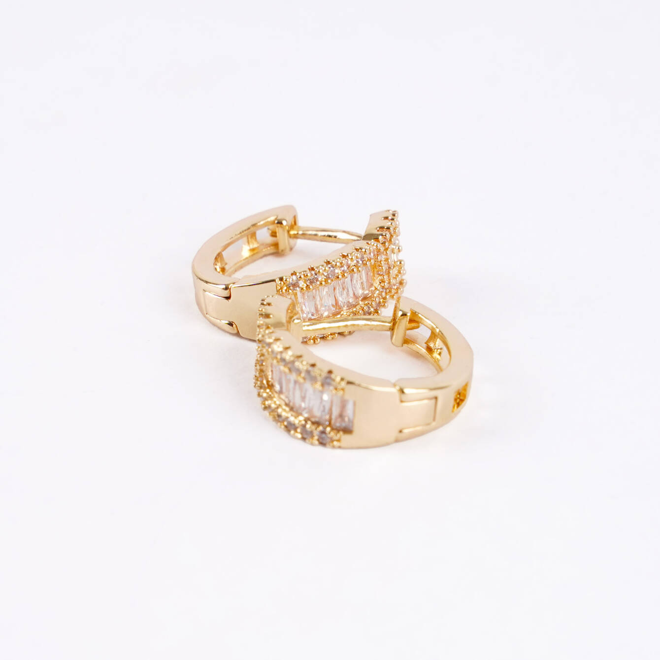 Şık Baget Taşlı Küpe - Günlük ve Özel Kullanım - 3