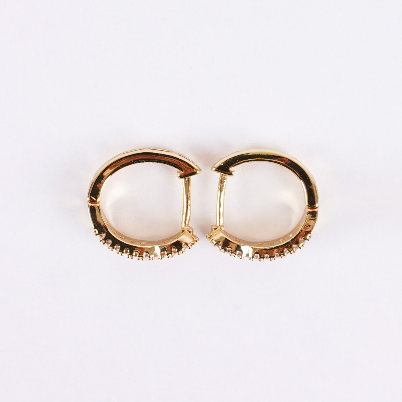 Şık Baget Taşlı Küpe - Günlük ve Özel Kullanım - 4