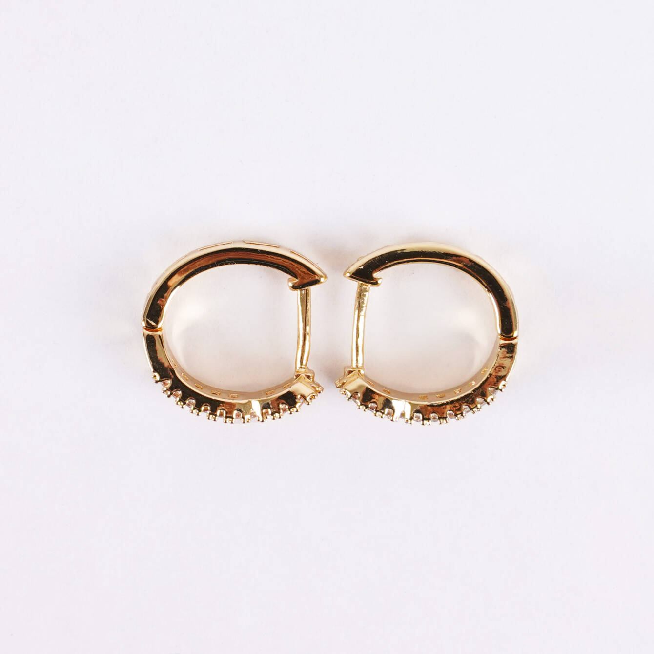 Şık Baget Taşlı Küpe - Günlük ve Özel Kullanım - 4