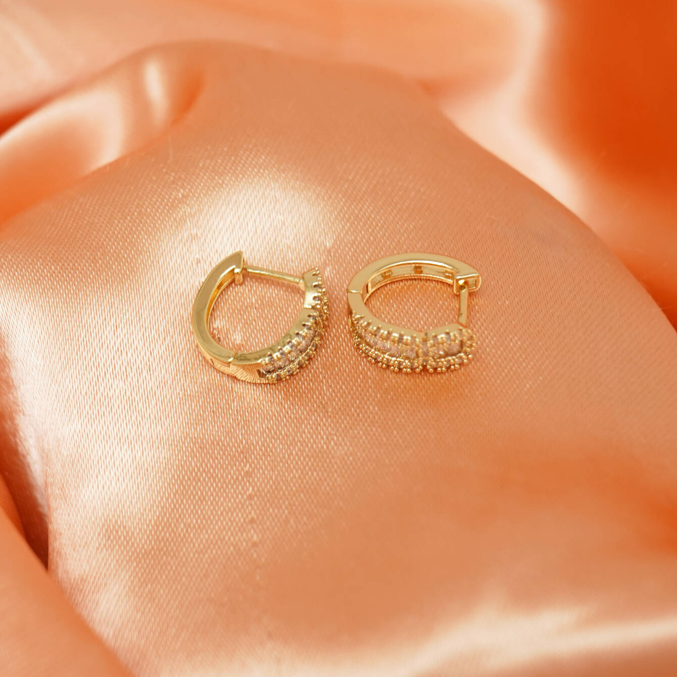 Şık Baget Taşlı Küpe - Günlük ve Özel Kullanım - 6