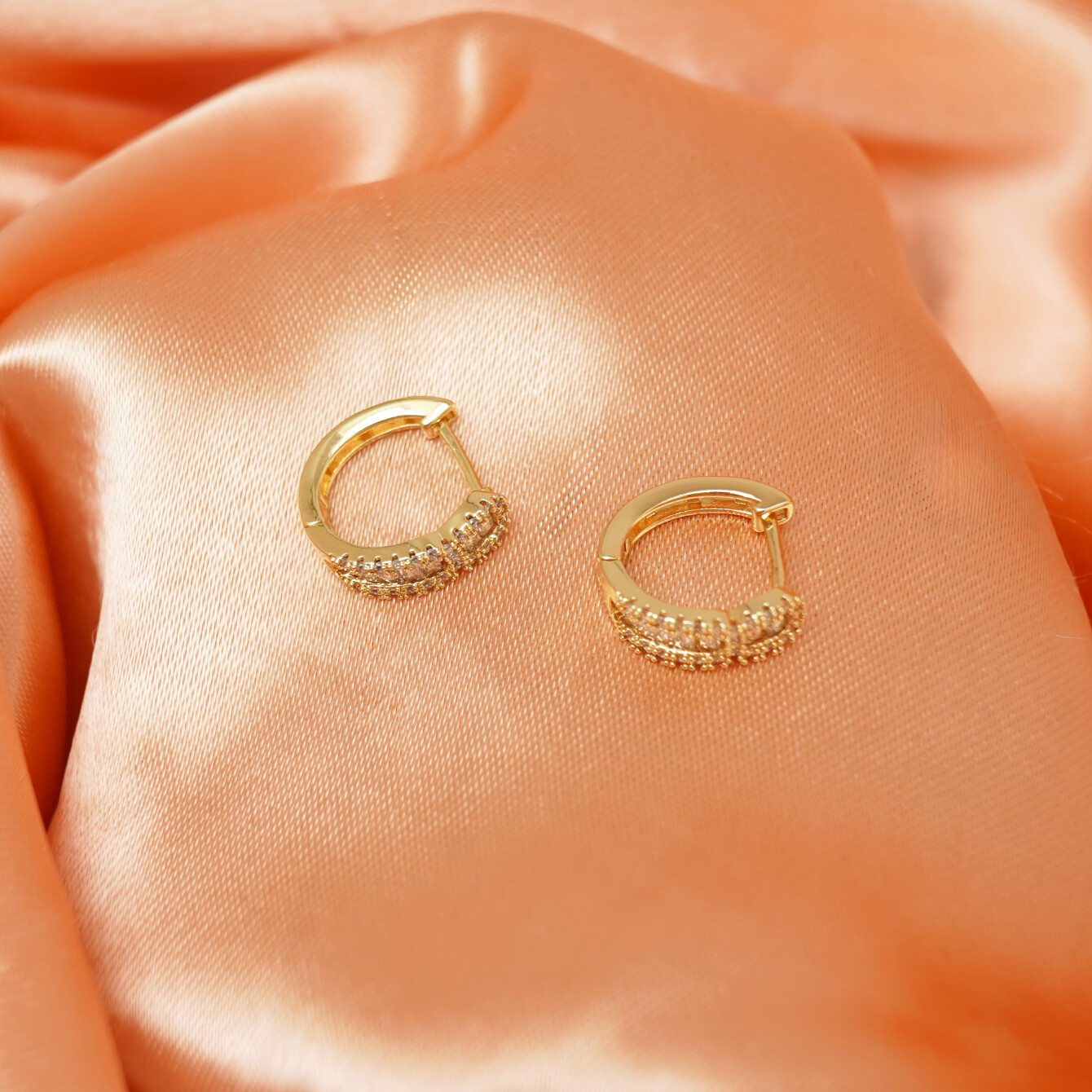 Şık Baget Taşlı Küpe - Günlük ve Özel Kullanım - 7