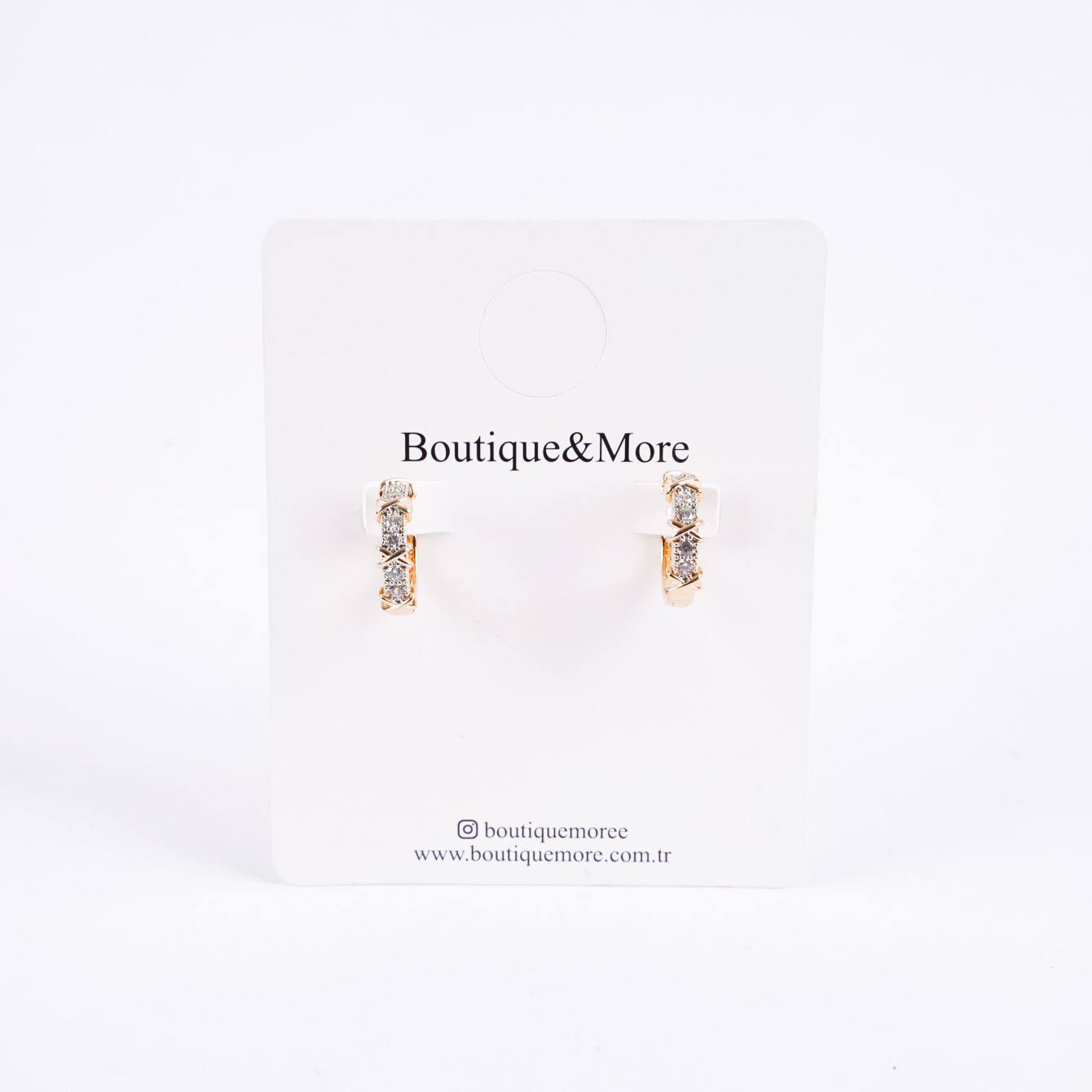 Şık Petek Desenli Küpe - Günlük ve Özel Kullanım - 