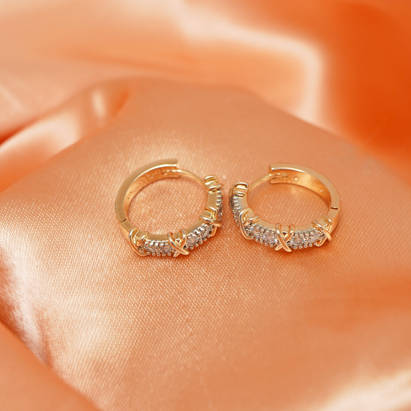 Şık Petek Desenli Küpe - Günlük ve Özel Kullanım - 5