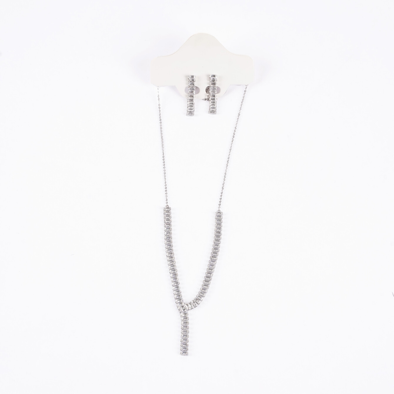 Zarif Taşlı Takı Seti (Kolye ve Küpe) - 2