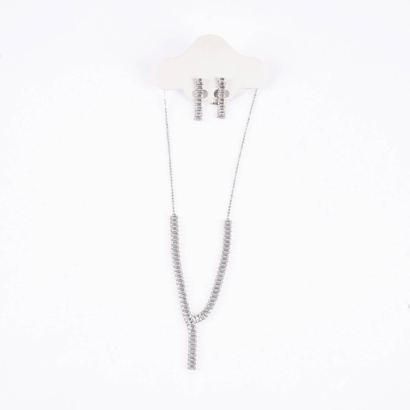 Zarif Taşlı Takı Seti (Kolye ve Küpe) - 2