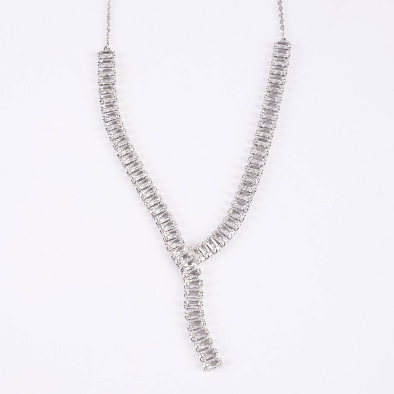 Zarif Taşlı Takı Seti (Kolye ve Küpe) - 4